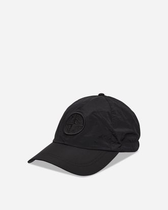 Stone Island Nylon Metal Baseball Cap Black