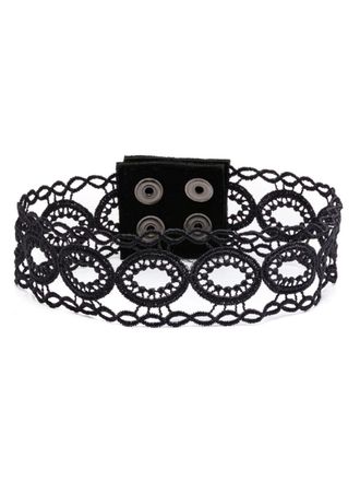 Manokhi Kanten choker - Zwart