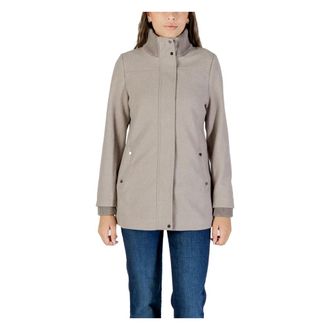 Street One Jassen, Dames, Grijs, L, Polyester, Gebreide Details Korte Jas