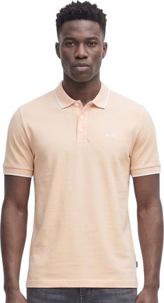 HUGO BOSS Pink Solid Shirt Collar Polo