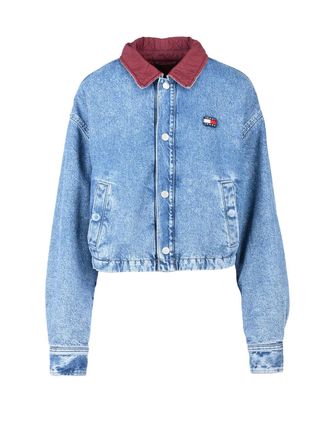 Tommy Jeans Blue Cotton Mens Denim Jacket