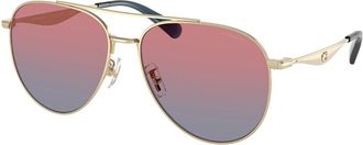 Coach HC7169 CW193 90050Q Womens Sunglasses Gold Size 57