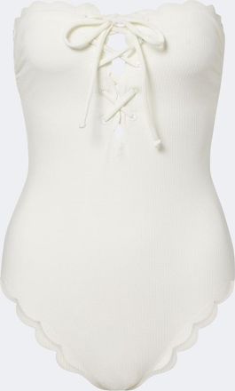 Marysia Swim Riviera scalloped swimsuit