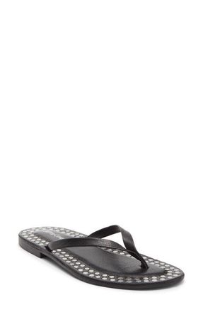 Jeffrey Campbell Katrina Flip Flop in Black Silver at Nordstrom, Size 11