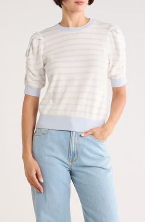 Frame Denim The Frankie Crewneck Wool Blend Sweater in Chambray Blue Multi at Nordstrom Rack, Size X-Large