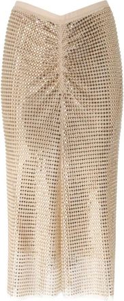 Pinko Midi Rokken - Dames - Midirokken - Beige - M - Rokken