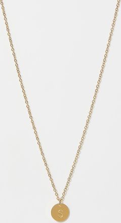 Simons Womens Alphabet character medallion chain