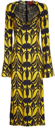 La DoubleJ Betoverende Wednesday Jurk - Dames - Casual kleedjes - Veelkleurig - XL - Satijn - Kleedjes