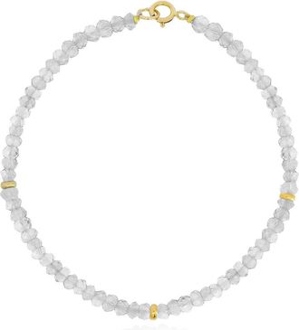 The Lovery White Topaz Bead Bracelet