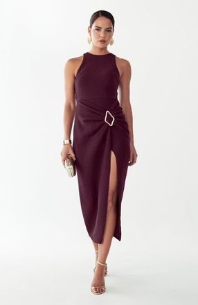 BWLDR Soraye Midi Dress in Wine at Nordstrom, Size 10