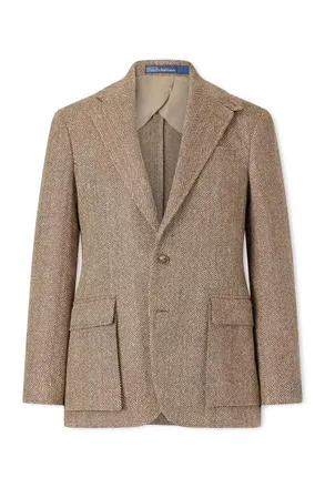 Polo Ralph Lauren Herringbone Linen, Silk and Wool-Blend Blazer