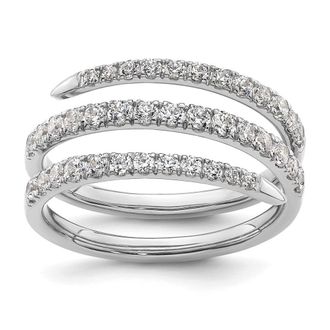 Diamond2Deal 14k Gold Lab Grown Diamond Wedding Band Ring 3/4Ct Clarity- VS Color- D-E