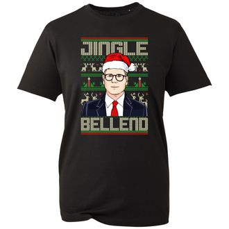 Generic Jingle Bellend Xmas 2025 Tee, Funny Anti Labour Political Statement Shirt, Farmer Banter Gift Top, UK Humour Edition (Black, XL)