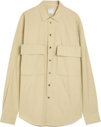 Calvin Klein Cornelius Patch-pockets Cotton Shirt - Off White - 52 (IT52 / XL)