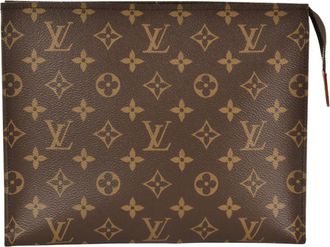 Louis Vuitton Brown Monogram Canvas Pouch (Pre-Owned)