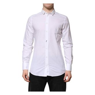 Dolce & Gabbana Heren, Overhemden, Wit, Maat: XL