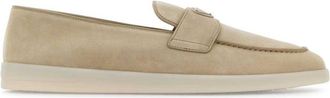 Prada Beige Suede Loafers