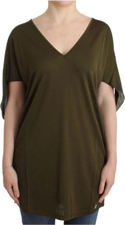 John Galliano T&uacute;nica de corte relajado con cuello en V - Tops - Mujer - Verde - M