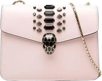 Bulgari Pre-owned Shoulder Bag - Dames - Vintage Schoudertas - Roze - ONE Size - Leer - Vintage
