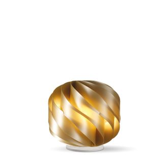 Linea Zero Lampada Da Terra Con Base Globe 1 Luce In Polilux Oro D55 Made In Italy