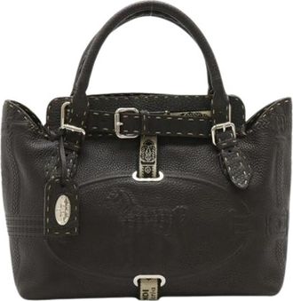 Fendi Pre-owned Selleria Handbag - Dames - Vintage Handtas - Bruin - ONE Size - Leer - Vintage