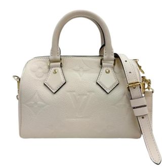Louis Vuitton Pre-owned M58954 Boston Bag - Dames - Pre-owned - Beige - Maat: ONE Size Leer