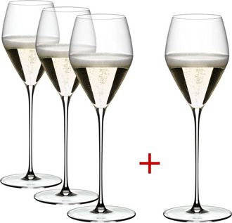Riedel Veloce Champagne Wine Glass, Buy 3 Get 4