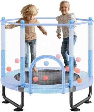 OEM Trampol&iacute;n Para Ni&ntilde;os Para Interiores Y Exteriores, Mini Trampol&iacute;n Recreativo Para Ni&ntilde;os Peque&ntilde;os Con Red De Seguridad Y Aro De Baloncesto, Para Ni&ntilde;os 
