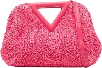 Bottega Veneta Pre-owned Handbags, female, Pink, Size: ONE SIZE Pre-owned The Point Triangle