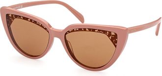 Pucci Emilio Pucci EP0183 45E Womens Sunglasses Brown Size 58