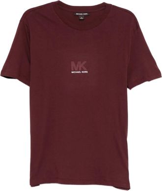 Michael Kors logo-embossed T-shirt - men - Cotton - 3XL - Red