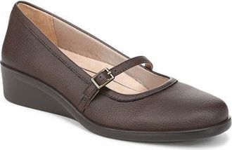Life Stride Jolene Wedge Mary Jane Flat in Dark Brown at Nordstrom, Size 6.5