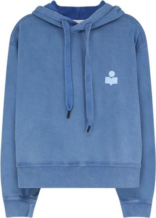 Isabel Marant Hoodies & sweatvesten, Dames, Blauw, XL, Katoen, Mansel Hoodie