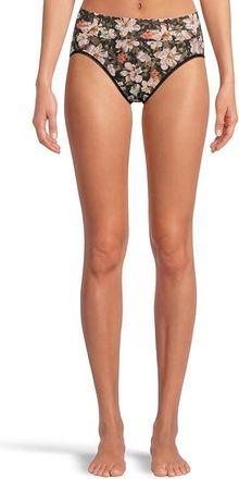 Hanky Panky Signature Lace Printed French Brief Womens Underwear Dark Room Blooms : LG, Nylon/Spandex