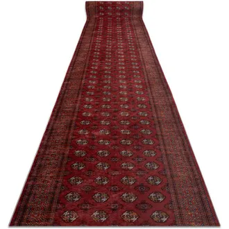 RugsX Runner anti-slip LOTUS BUCHARA 30250 Classic red WASHABLE 60cm red 60x670 cm