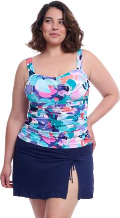 Gottex Holi Full Figure Center Ruched Tankini Underwire Swim Top