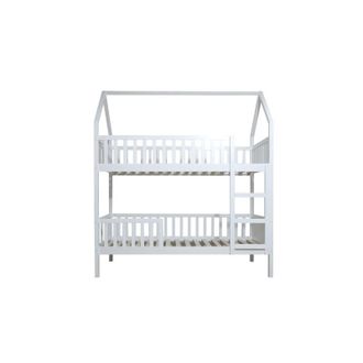 Muemue Litera Casita Madera Blanco 90x190/90x190cm