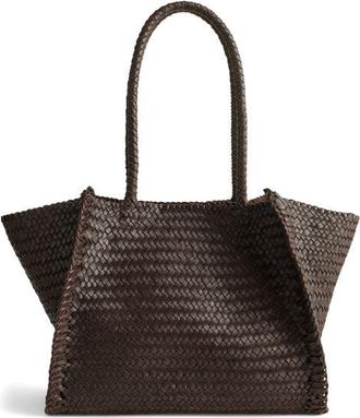 Madewell The Lexington Woven Leather Tote in Coffee Bean at Nordstrom