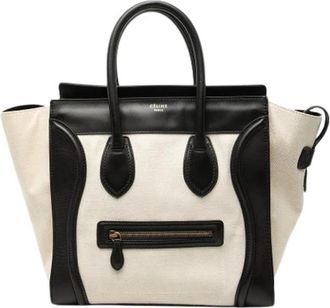 Celine Pre-owned Canvas Handtas - Dames - Vintage Handtas - Beige - ONE Size - Vintage