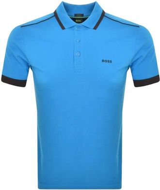 HUGO BOSS Mens Paddy 1 Short Sleeve Polo Shirt, Turquoise