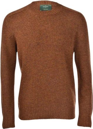 Gran Sasso Maglione a girocollo - - Knitwear - Uomo - Marrone - L