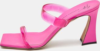 Giuseppe Zanotti Pink Pvc Slide Sandals