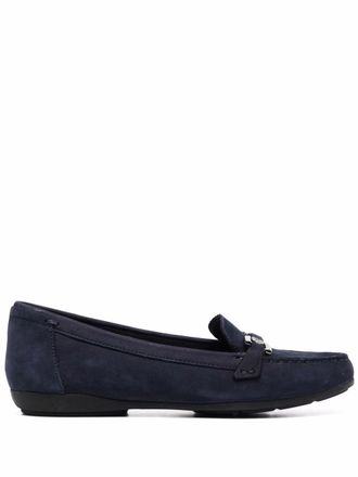 Geox Annytah horsebit-detail loafers - women - Nubuck Leather/Nylon/Polyurethane - 37 - Blue