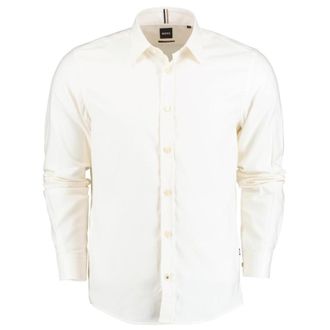 HUGO BOSS Regular-Fit Long-Sleeve Cotton Shirt, Size Large