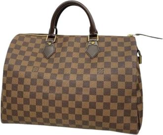 Louis Vuitton Pre-owned Speedy 35 Handtas - Dames - Pre-owned - Bruin - Maat: ONE Size Zijde