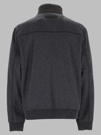 Ermenegildo Zegna Cashmere-Blend Zip Sweatshirt - Gray
