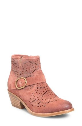 S&ouml;fft Adriana Block Heel Bootie in Terracotta at Nordstrom, Size 9.5