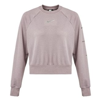 Nike (WMNS) Nike Sportswear Swoosh Casual Sports Round Neck Smoke Purple Hoodie CZ8891-531