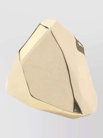 Lanvin geometric brass ring