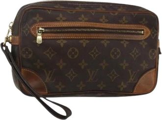 Louis Vuitton Pre-owned Canvas Clutch - Dames - Vintage Clutch - Bruin - ONE Size - Vintage